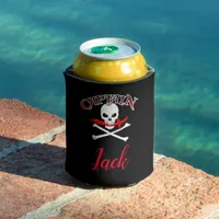 Personalized Jolly Roger (Cutlass)  Can Cooler