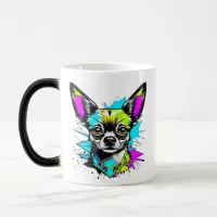 Chihuahua Cyberpunk style Art Chi Mom Magic Mug