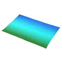 Sea and Sky Blue and Green Gradient Placemat