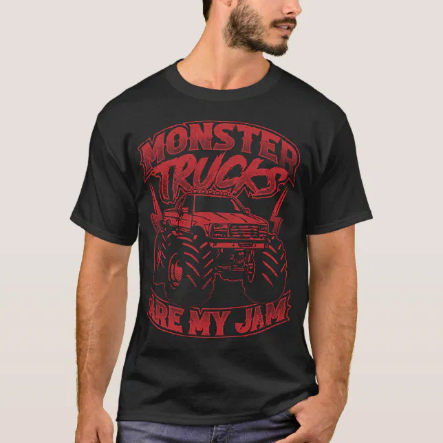 Monster Truck Car for Birthday Boy Toddlers Youth  T-Shirt