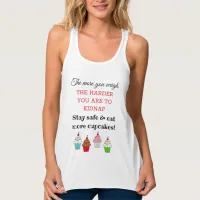 Funny Quotes Humorous Eat Cake Tank Top