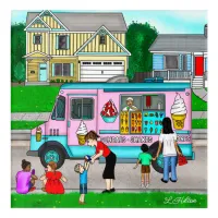 A Hot Summer Day | A Whimsical Illustration Acrylic Print