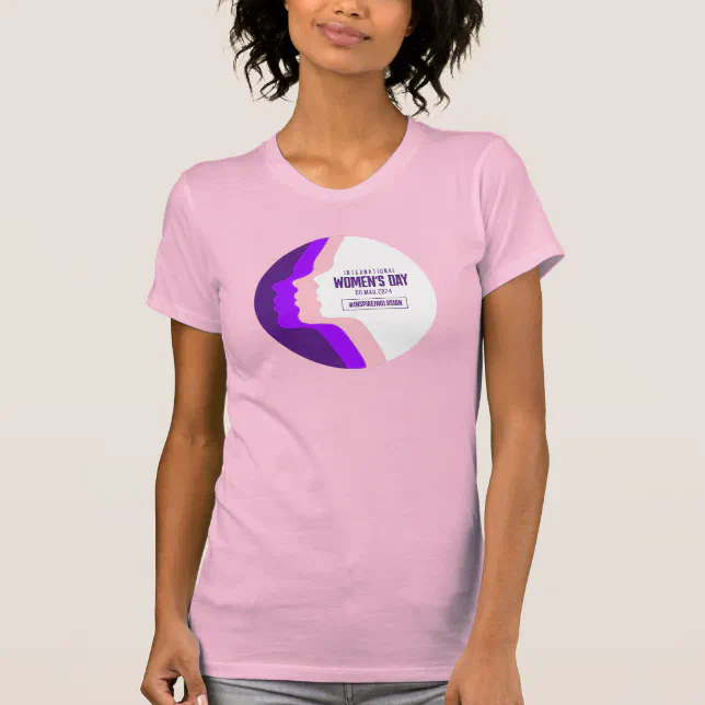 Colorful Faces International Women's Day March 8 T-Shirt