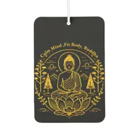 Symbolic Buddha Surrounded by Nature Elements Air Freshener