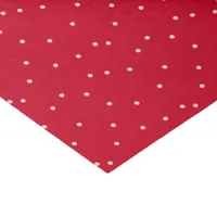 Festive Hand Drawn Red Pink Polka Dot Christmas Tissue Paper