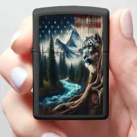 Snow Leopard's Mountain View Zippo Lighter