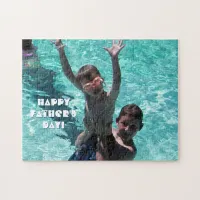 Decorative Happy Father's Day Family Photo Jigsaw Puzzle