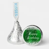 Silver Glitter Green Happy Birthday Hershey®'s Kisses®