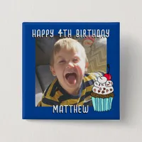 Personalized Happy Birthday Name and Age Button