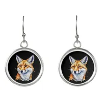 Pretty Watercolor Fox | Animal Lovers Earrings