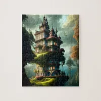 Victorian Mansion in the Clouds Jigsaw Puzzle