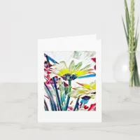 Blank Floral Note Card