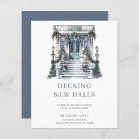 BUDGET Blue Door Decking New Halls Holiday Card