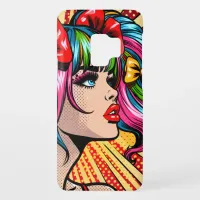 Pretty Pop Art Comic Girl Colorful Ai Art Case-Mate Samsung Galaxy S9 Case