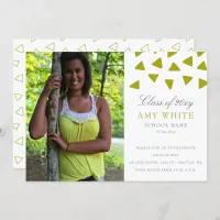 Geometrical gems modern graduation announcement