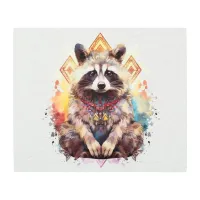 *~* Fantasy Racoon Rainbow SC5  Metal Print