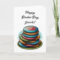 Personalized Disc Golf Themed Birthday Card