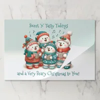 Cute Polar Bears Sing Have a Very Beary Christmas! Paper Pad