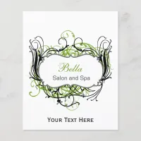 green,black and white Chic Business Flyers