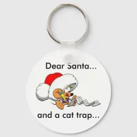 Dear Santa Mouse Keychain