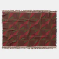 Circular Gradient Patchwork Red to Green Throw Blanket