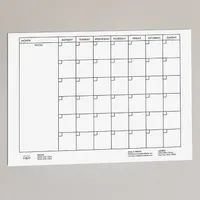 Modern Weekly & Monthly Planner Business Logo Chic Dry Erase Board