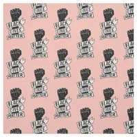 black lives matter pink fist blm protest pattern fabric