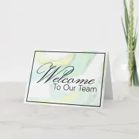 Pastel Marbled Welcome to the Team New Employee Card