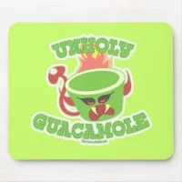 Unholy Guacamole Funny Guac Avocado Slogan  Mouse Pad