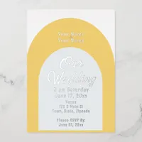 Minimalist Elegant Chic Foil Invitation