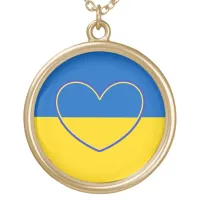 Show Support for Ukraine  Gold Plated Necklace