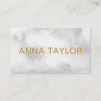 Gold Marble Minimal Stylish Business Card