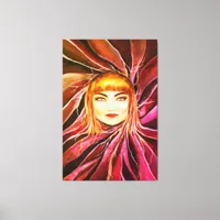 Wonderful Sensual Mysterious Female Pop Artwork Canvas Print