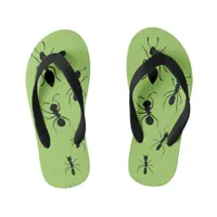 Summer Garden Party Crawling Picnic Ants Kid's Flip Flops