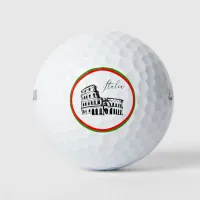 *~* Italian Language Italia Italy Colosseum Golf Balls