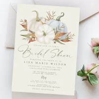 Budget Pumpkins Fall Bridal Shower Invitation