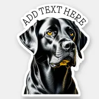 Black Lab | Personalized Sticker