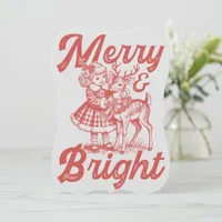 Merry & Bright - Christmas Greeting Card