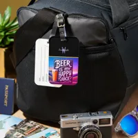 Sunset Beer Cheers Luggage Tag