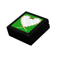 Candy Cane Heart Your Photo Gift Box