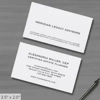 Simple Minimalist Business Card