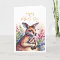 Mother's Day Kangaroo Greeting Card