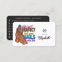 Perfect Nails Slogan Nail Salon  Business Card