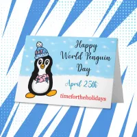Happy World Penguin Day April 25 Card