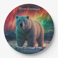 A Merry Festive Christmas Holiday  Paper Plates