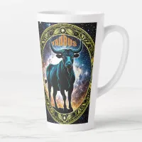 Taurus astrology sign latte mug