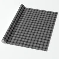 Black Plaid Wrapping Paper