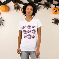 Pink and Black Coquette Halloween T-Shirt