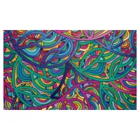 Dynamic Urban Waves Abstract Pattern Fabric