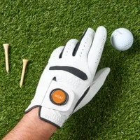 Personalized Initials Orange Ball Marker Golf Glove